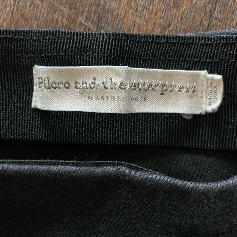 High Rise Pilcro Jeans by anthropology Black Denim Leggings Sz 25 - Picture 5 of 6